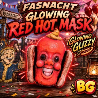 Glowing Red Hot Mask