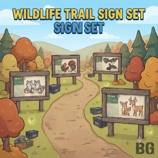 Wildlife Trail Sign Set
