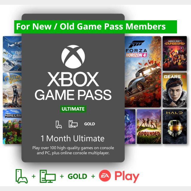 Xbox Game Pass Ultimate Live Gold Included Us 1 Month Xbox Live