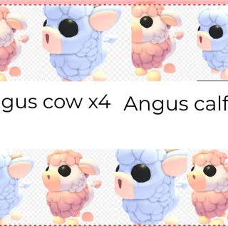 ANGUS COW AND ANGUS CALF