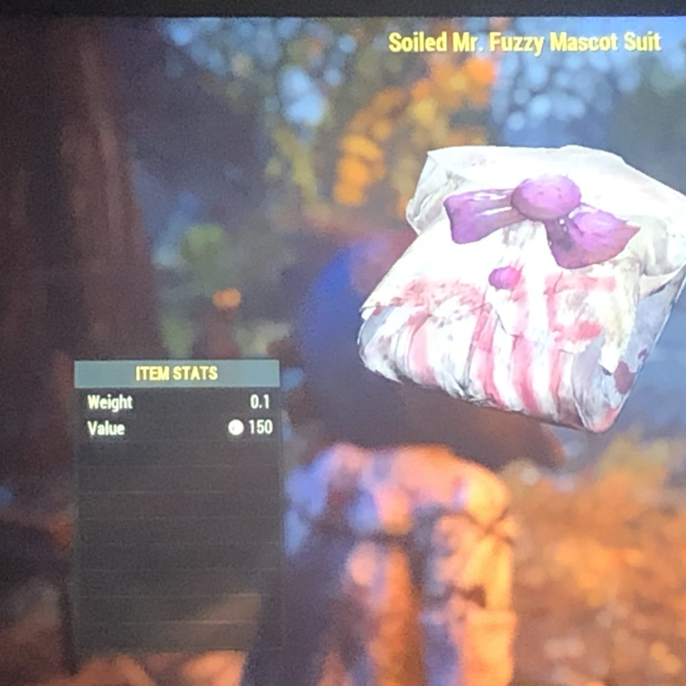 Mr Fuzzy Costume Head Fallout 76