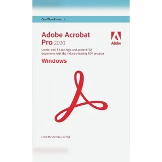 Adobe Acrobat Pro 2020 (PC) 2 Devices - Adobe Key - GLOBAL