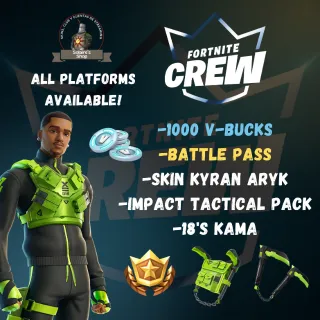 -55% fortnite crew (Xbox method) for all platforms 2 month