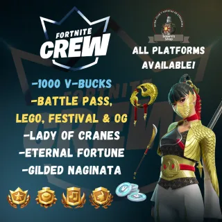 -60% fortnite crew (Xbox method) for all platforms 3 months