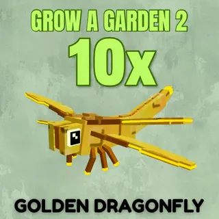 10x golden dragonfly