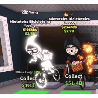 Mieteteira bicicleteira 195m/s and Mieteteira bicicleteira 234m/s