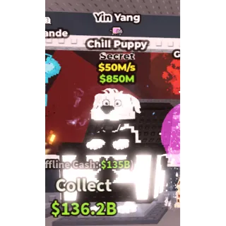 yin yang chill puppy 50m/s