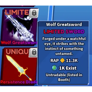 wolf greatsword | bladeball