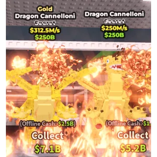 Steal a brainrot dragon cannelloni bundle/set