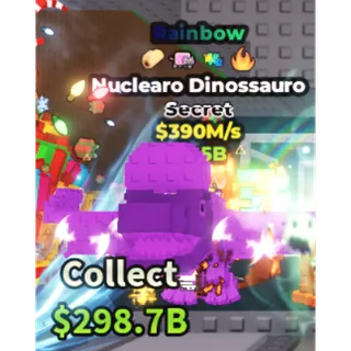 rainbow nuclearo dinossauro 390m/s