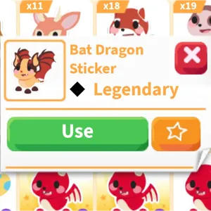 Bat Dragon Sticker
