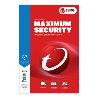 Trend Micro Maximum Security 2024 3 Year 1 Devices GLOBAL