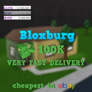 100,000k bloxburg cash