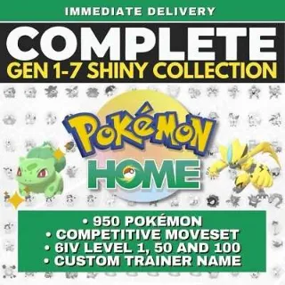 Shiny Living Dex Gen 1-7