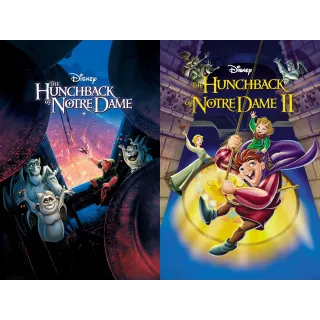 The Hunchback of Notre Dame 2-Movie Collection Vudu / Movies Anywhere HDX