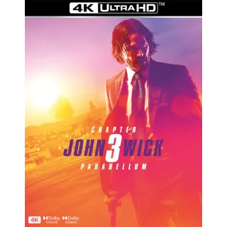 John Wick: Chapter 3 - Parabellum Vudu 4K UHD