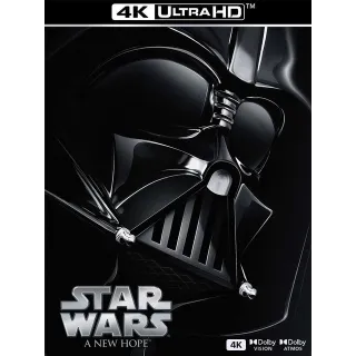 Star Wars: A New Hope (Episode IV) iTunes 4k (ports to Movies Anywhere)