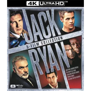 Jack Ryan 5-Movie Collection Fandango at Home / Apple TV 4K UHD