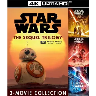 Star Wars Sequel Trilogy iTunes 4k (ports to Movies Anywhere)