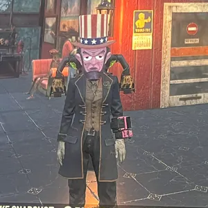 glowing Abe mask