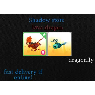 r lava dragon + dragon fly
