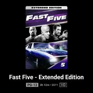 Fast Five Extended Edition