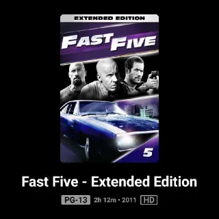 Fast Five Extended Edition