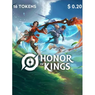 Honor of Kings - 16 Tokens (iOS/Android) Key GLOBAL