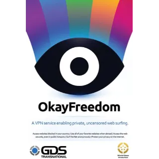 Okay Freedom VPN 1 Year 1 PC Premium Key GLOBAL