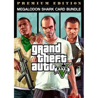 Grand Theft Auto V: Premium Online Edition & Megalodon Shark Card Bundle Rockstar Games Launcher Key GLOBAL