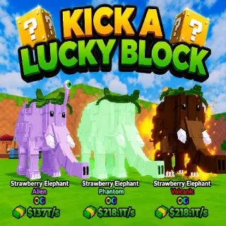 3x Pets Strawberry Elephant