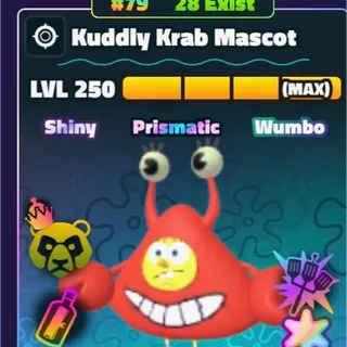 Rb Kuddly Krab Mascot