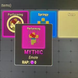Performing mythic emote