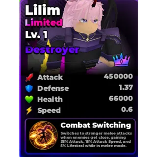 roll an anime to fight - lilim