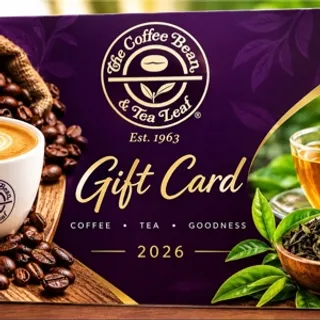 $50.00 coffee bean and Tea leaf with GC with pin