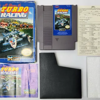 Al Unser Jr Turbo Racing Nintendo NES Game CIB Complete in Box w/ Manual -Tested
