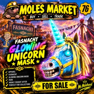 Glowing Unicorn Mask