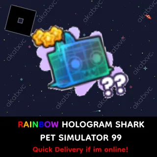 Rainbow Hologram Shark | ps99
