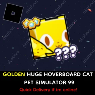 GOLDEN HUGE HOVERBOARD CAT