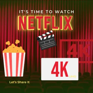 Netflix Premium 4K UHD Subscription – 6 Months, 1 Profile