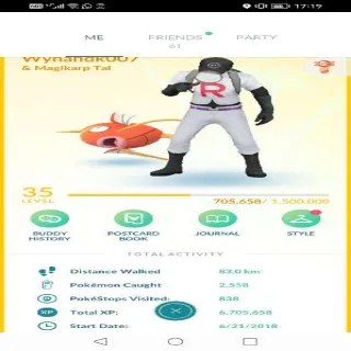 Pokémon GO Lvl 35