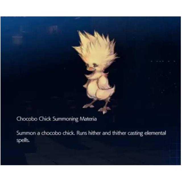 Final Fantasy Vii Remake Ps4 Chocobo Chick Summon Materia Dlc Ps4 Games Gameflip