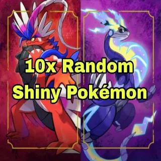 10x RANDOM SHINY POKÉMON