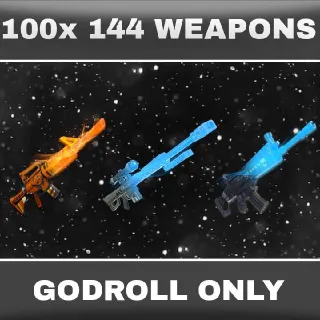 100x 144 Weapons