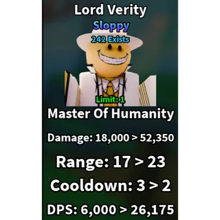 Lord Verity | SLOPPY | slop tower defense
