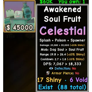 Shiny awakened soul fruit | slop tower defense