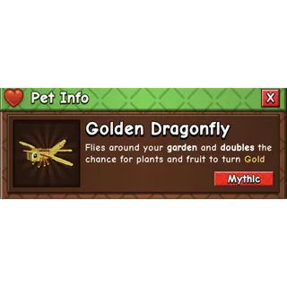 Golden Dragonfly | GAG2 | Grow a Garden 2