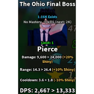 Shiny The ohio final boss | slop tower defense
