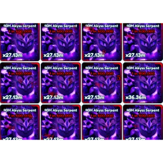 25 40M abbys serpent  | tap simulator