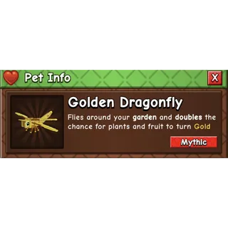 Golden Dragonfly | GAG2 | Grow a Garden 2